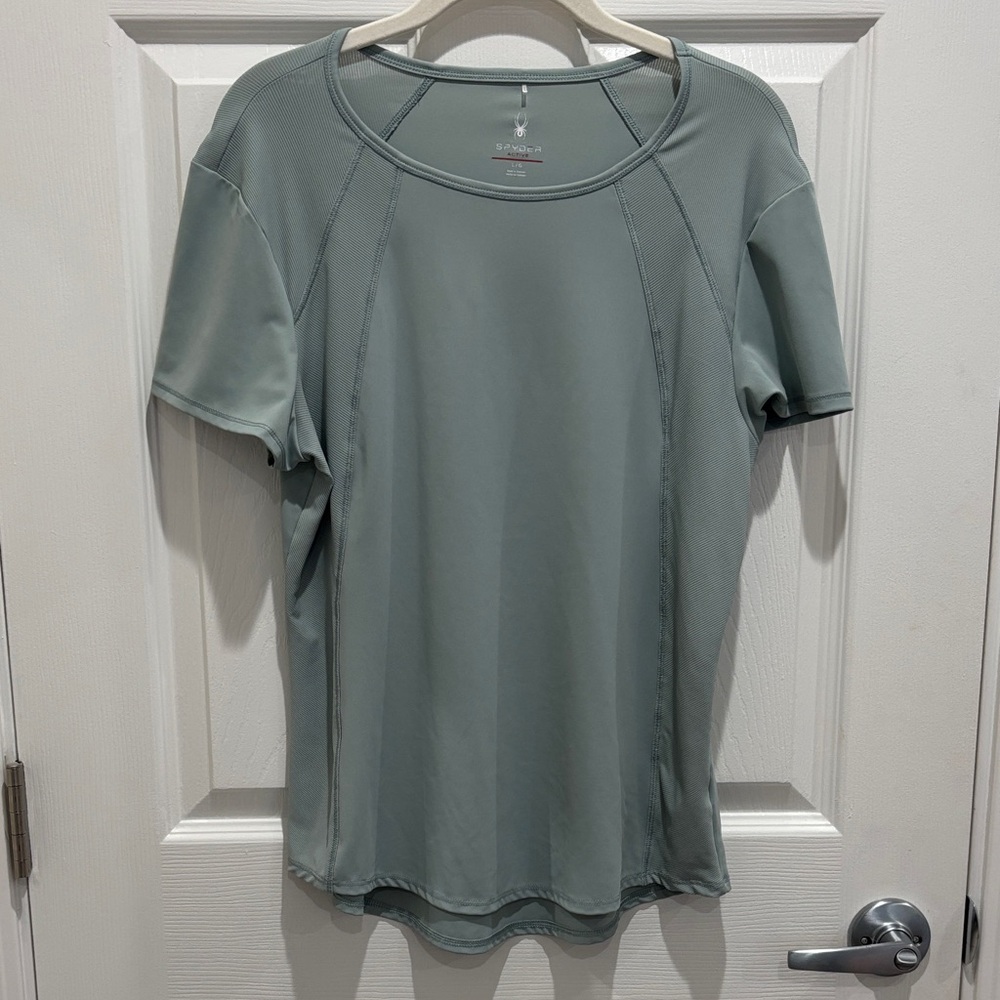 Spyder Active Sage Green Athletic Tee